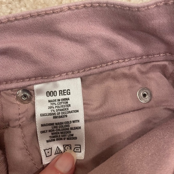 Pink Aeropostale skinny jeans size 000 - Picture 3 of 3